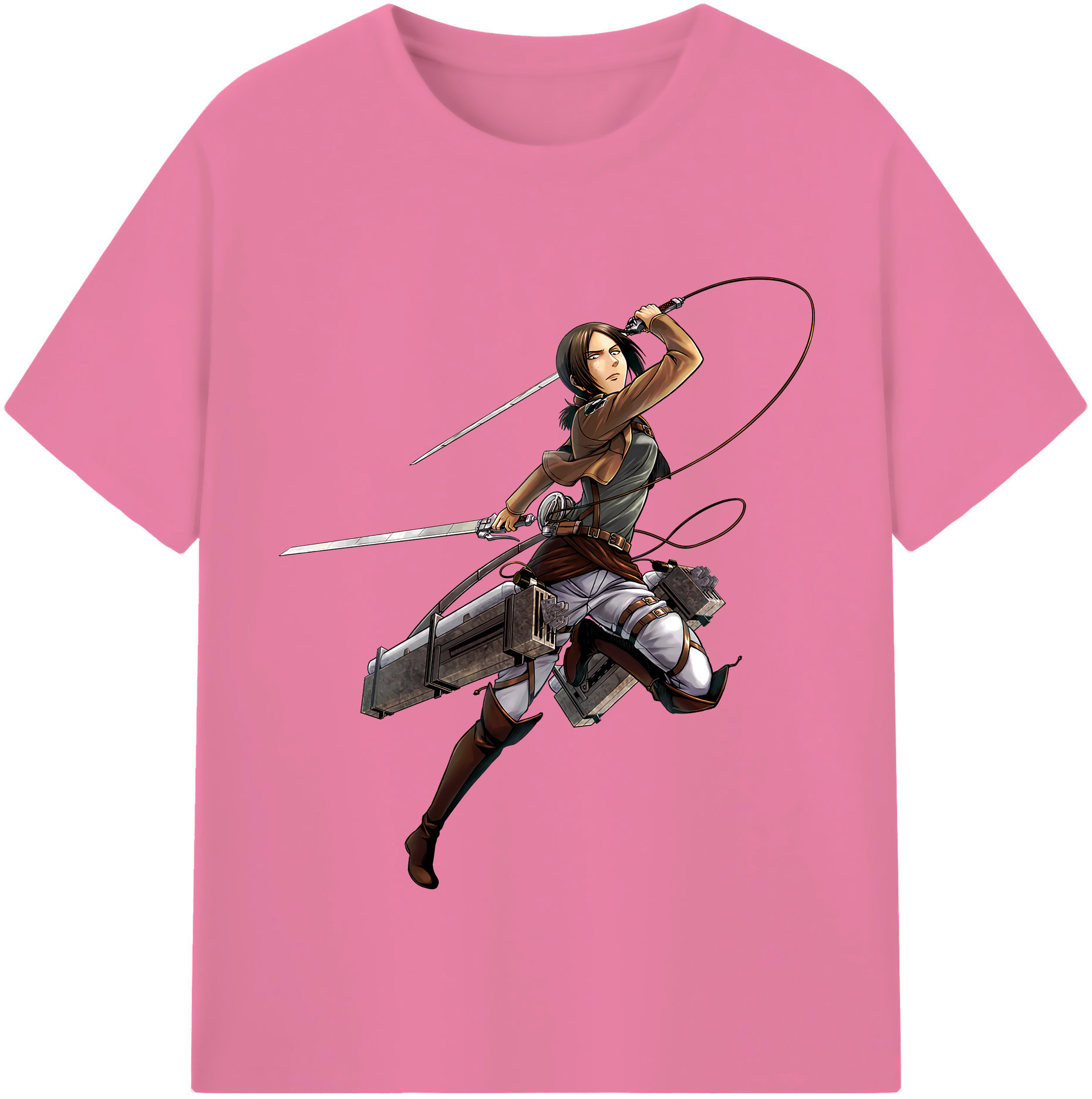 （画像用） 進撃の巨人 Attack on Titan 綿100％半袖Tシャツ（フロントプリント）